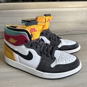 Nike Air Jordan 1 High Zoom Air CMFT Anthracite Shoes Men's Size 9 Colorful